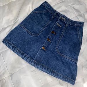 Button up Jean skirt size s